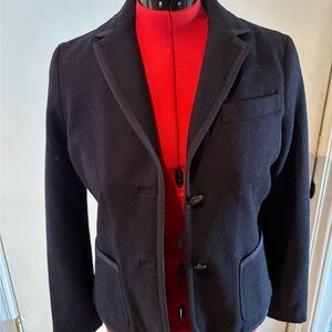 Lands' End Women's Size 4 Dark Blue/Black Blazer